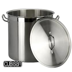 Olla de Acero Inoxidable N°46 Profesional con Fondo Difusor Cubissa