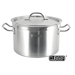 Olla de Acero Inoxidable N°36 Profesional con Fondo Difusor CUBISSA